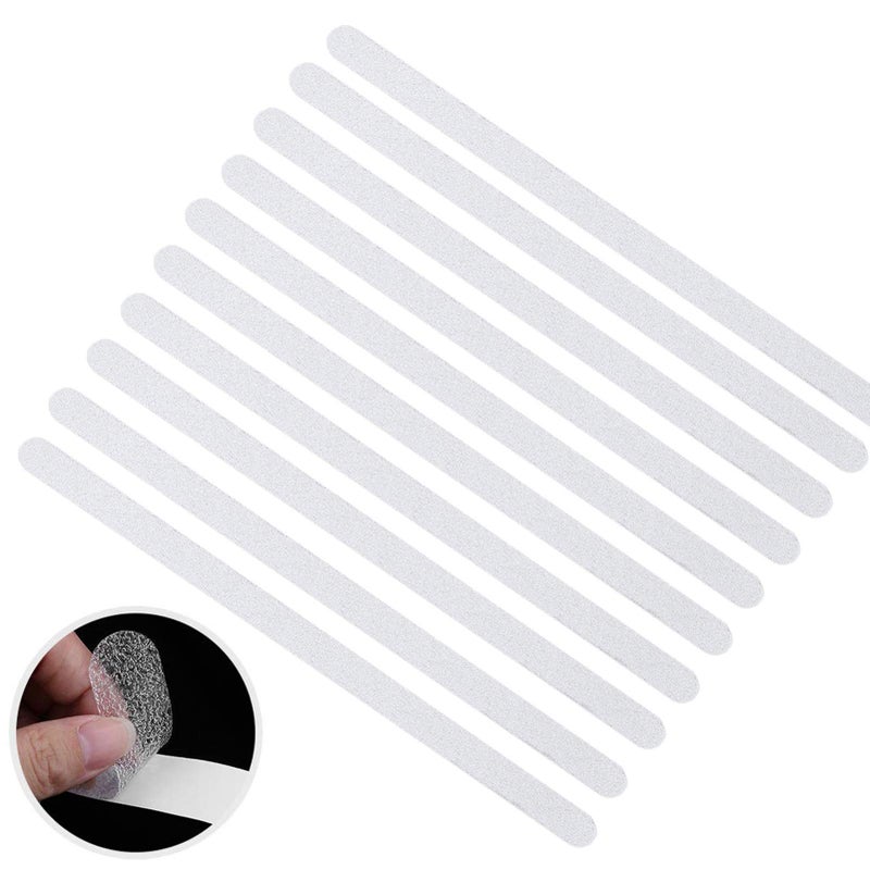 Non Slip Bath Stickers 18pcs, Safety Shower Treads Strips, Bathtub Anti-Slip Stickers, Anti Skid Tape for Shower,Tub, Steps 15Inch by 0.8Inch,Clear