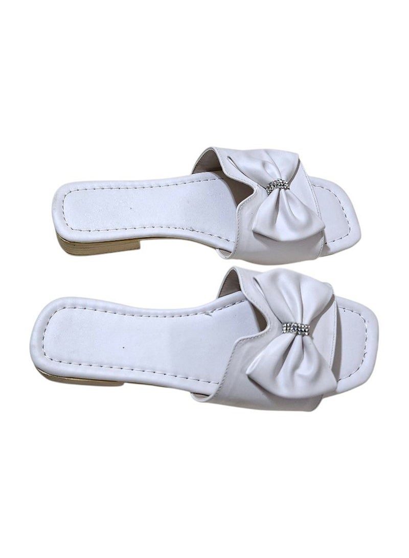Karisma Flat Slippers With A Nicely Designed Bowtie - Image 2