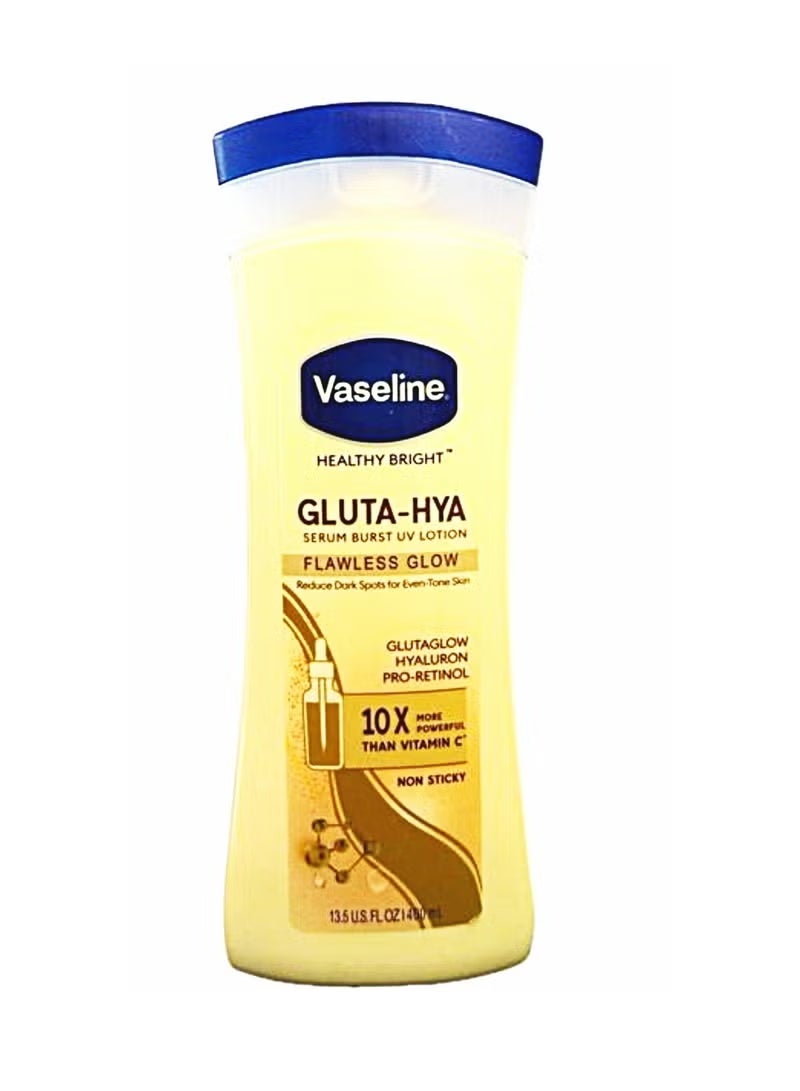 Vaseline Gluta-Hya Flawless Glow Serum Lotion 400ml | Moisturizing & Brightening Body Lotion | Daily Skin Care