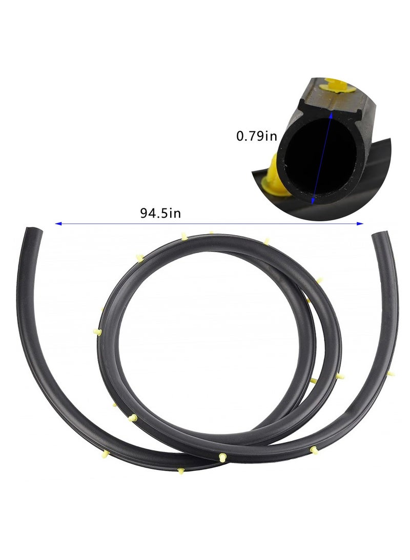 ACYYH Hood Rubber Seal Strip for Jeep Grand Cherokee 2011-2021, Front Bumper Hood Sealing Strip - Image 2