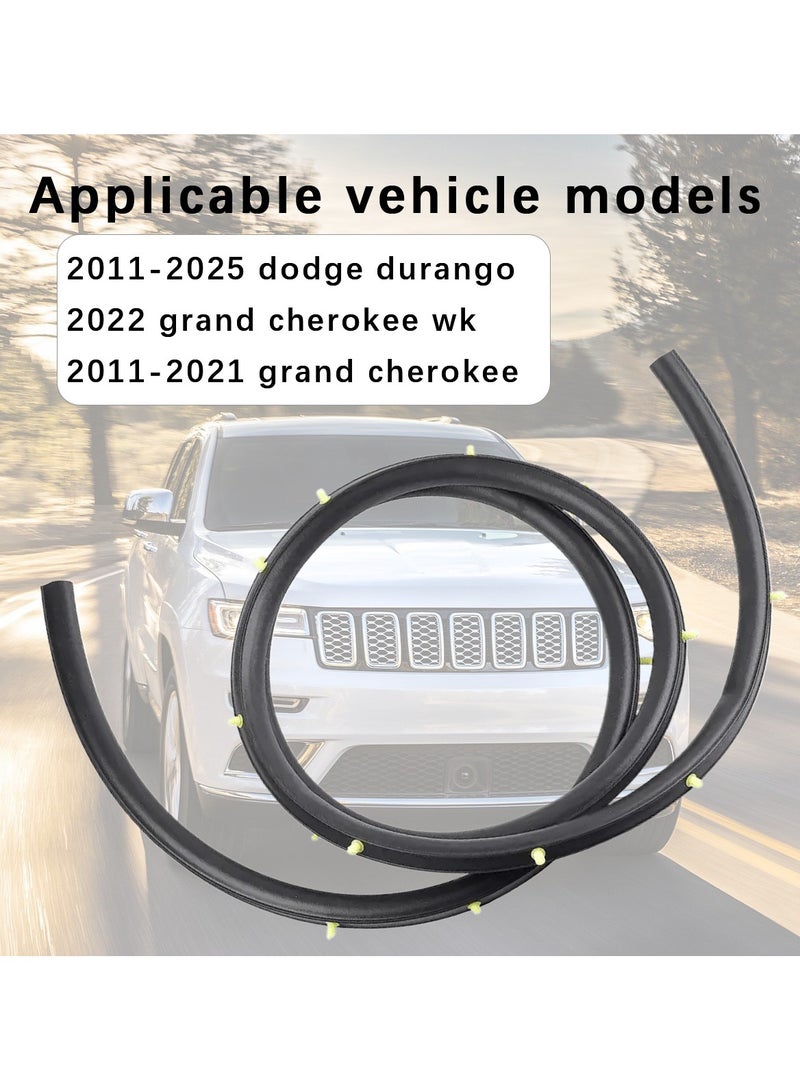ACYYH Hood Rubber Seal Strip for Jeep Grand Cherokee 2011-2021, Front Bumper Hood Sealing Strip - Image 4