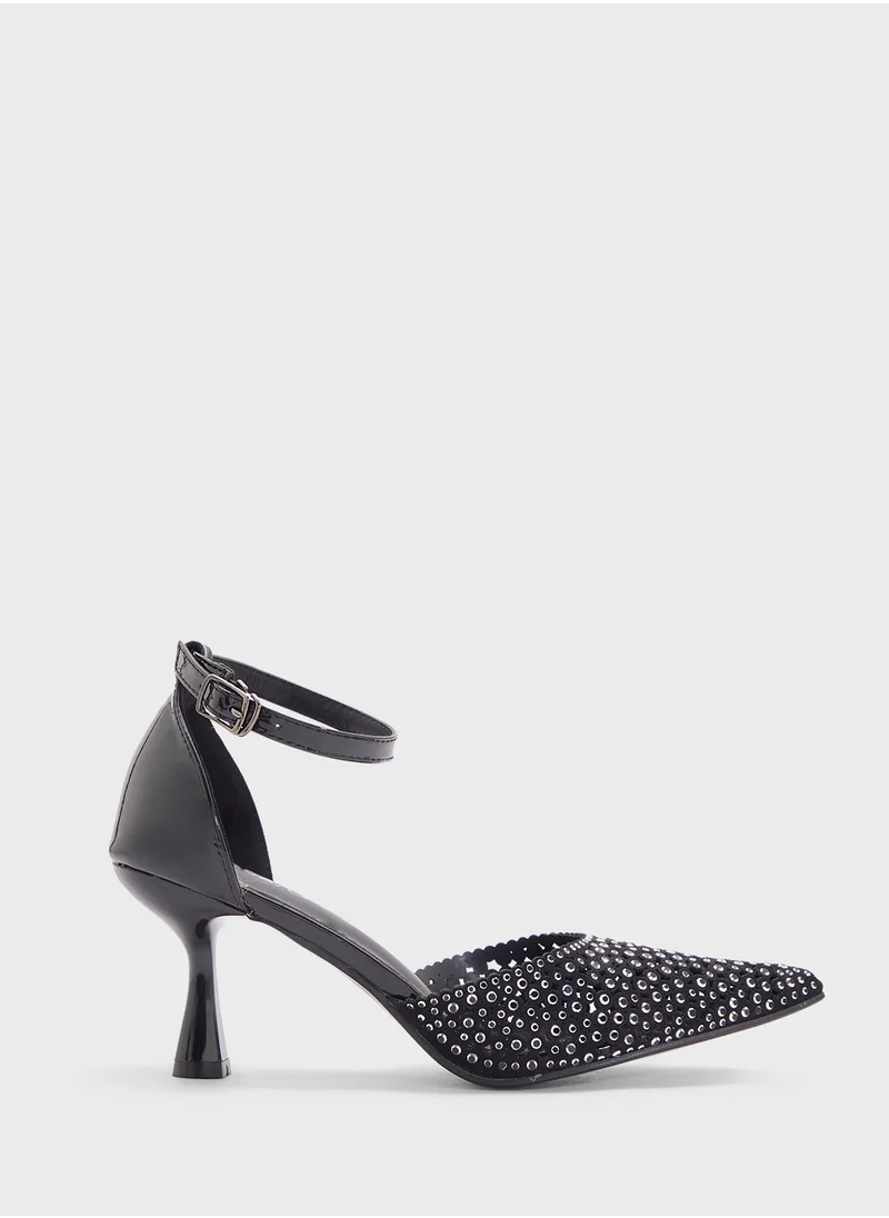 اوزو High Heeled Diamante Pump