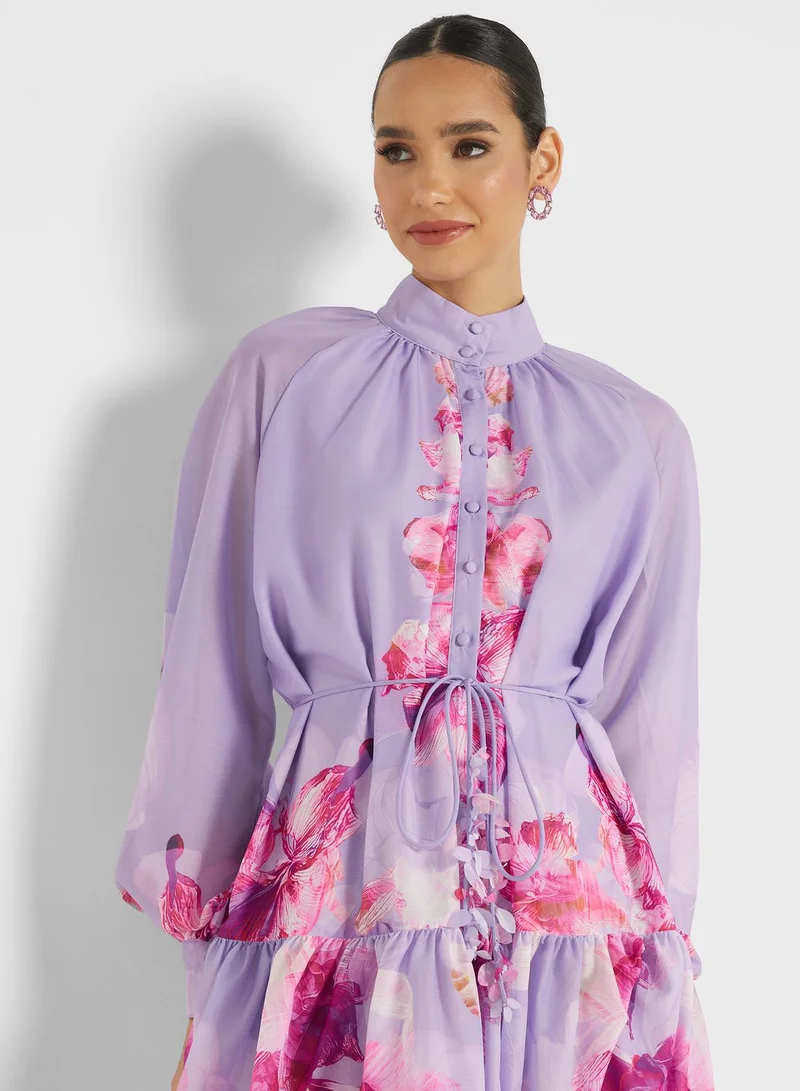 Femi9 Floral Printed Dress