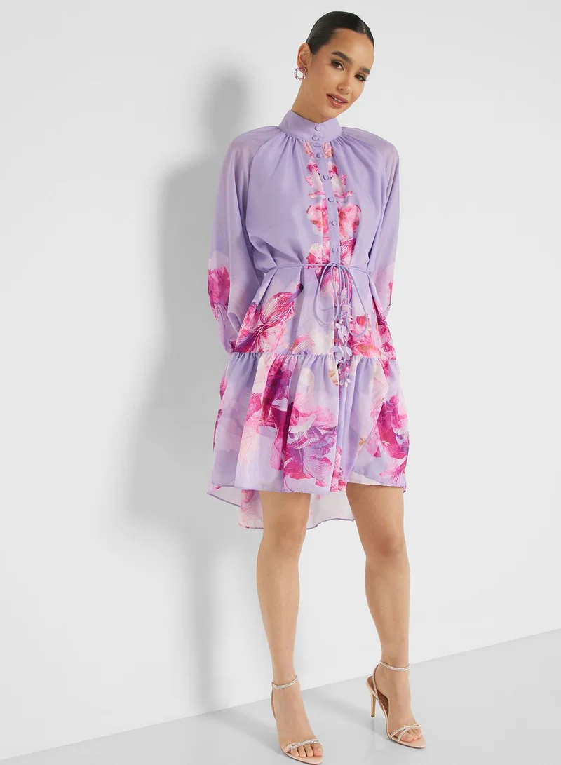 Femi9 Floral Printed Dress
