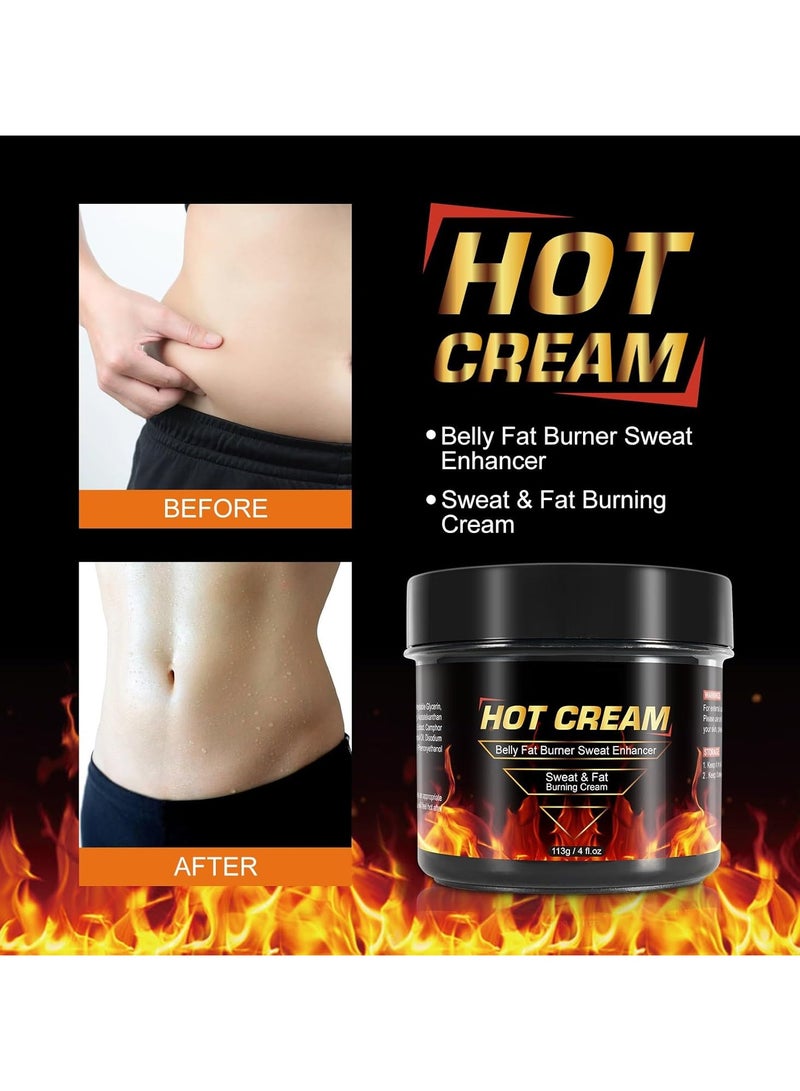SUMAX Hot Sweat Cream, Fat Burning Cream for Belly Natural Weight Loss Cream Weight Loss Workout Enhancer for Women and Men Cellulite Treatment for Thighs Legs Abdomen Arms and Buttocks - Image 5