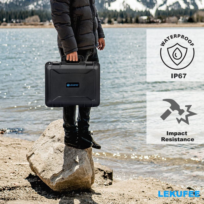 LEKUFEE Waterproof Case for DJI Avata - Explorer Combo/Pro/Fly Smart Combo & Accessories (Carry Case Only) - Not for DJI AVATA 2, Black - Image 5
