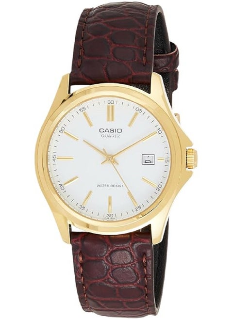 Casio  Watch for Men, Analog, Leather Band MTP-1183Q-7ADF