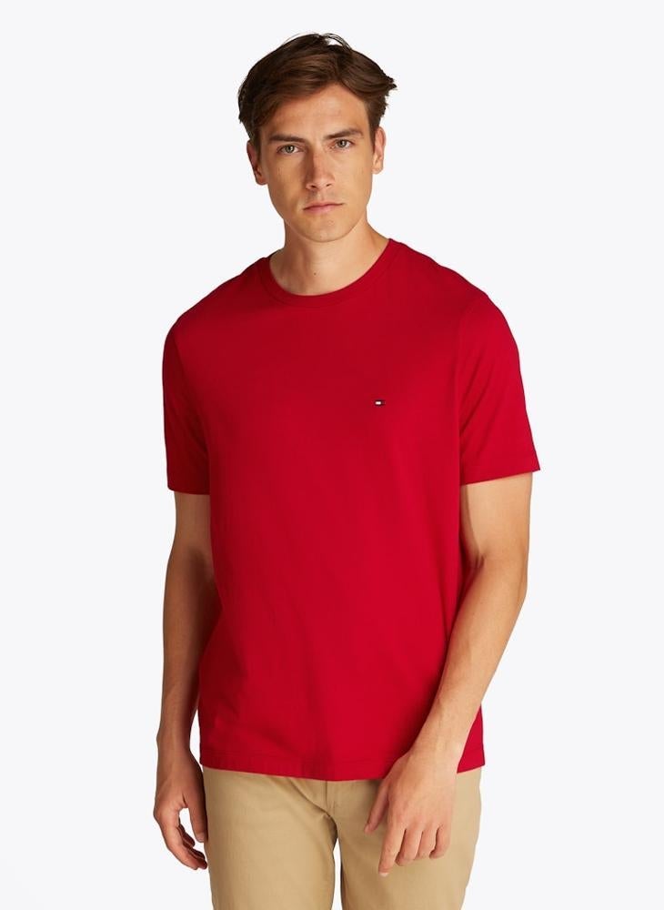 TOMMY HILFIGER Flag Embroidery Crew Neck T-Shirt - Image 1