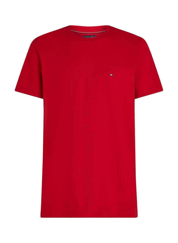 TOMMY HILFIGER Flag Embroidery Crew Neck T-Shirt - Image 5