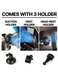 KASTWAVE Cooling Car Fan, Baby Pet Car Seat Rear Seat Headrest Window fan, USB Plug for Car/Vehicle  - Image 4