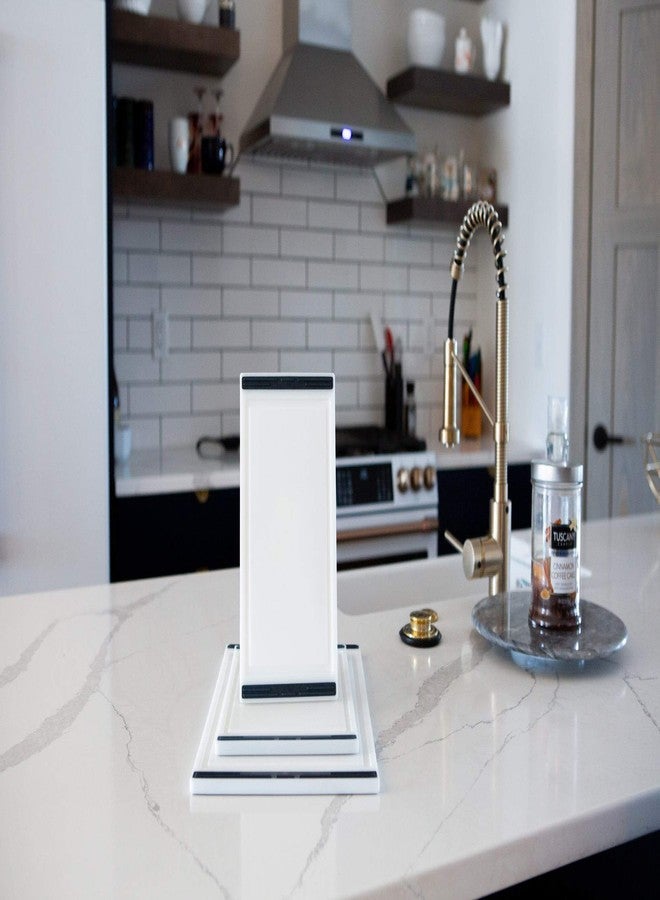 ثيرتين سيفس مجموعة ألواح تقطيع مانعة للانزلاق من ثيرتين شيفز، 3 قطع، للمطابخ، مزودة بأخاديد - خالية من مادة BPA وآمنة للغسل في غسالة الأطباق، بأحجام 16 و12 و10 بوصات. - Image 3