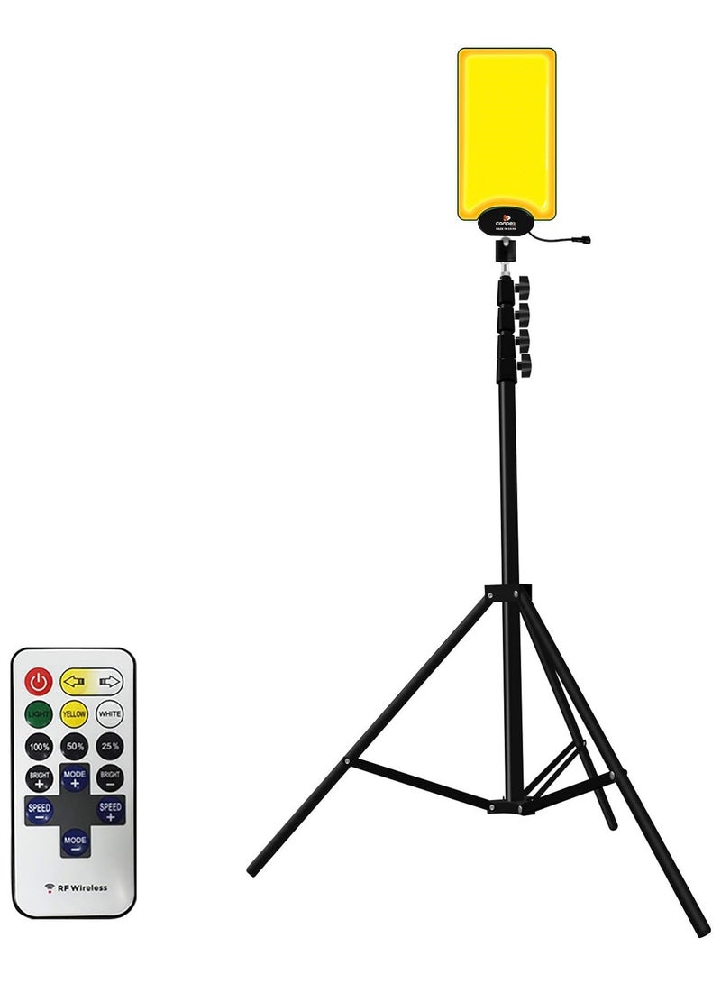 Conpex قضيب تلسكوبي للتخييم من Conpex Outdoor 1000W 9600LM، مصباح COB تكنولوجي جديد مع قضيب صيد مثالي للتخييم والحفلات والأماكن العامة وأي أنشطة خارجية - Image 1