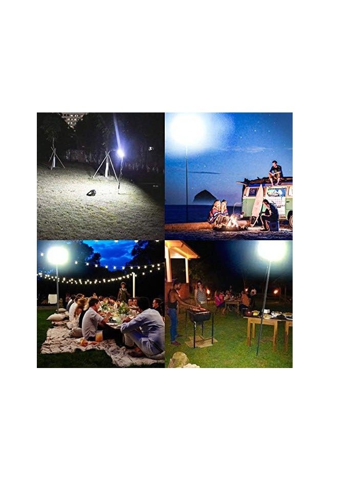 Conpex قضيب تلسكوبي للتخييم من Conpex Outdoor 1000W 9600LM، مصباح COB تكنولوجي جديد مع قضيب صيد مثالي للتخييم والحفلات والأماكن العامة وأي أنشطة خارجية - Image 3