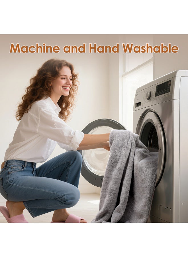 Neutral Electric Heating Shawl Blanket Warm Body Blanket Portable Usb Plug-in Heating Throw Washable Nap Shawl Blanket - Image 3