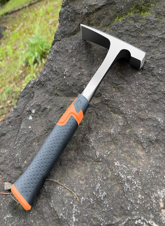 glorousamc Mason's/Bricklayer'sHammer-32 oz Brick Hammer Masonary Tool- Forged one piece Steel Construction&shock reduction handle（12.7inch） - Image 5