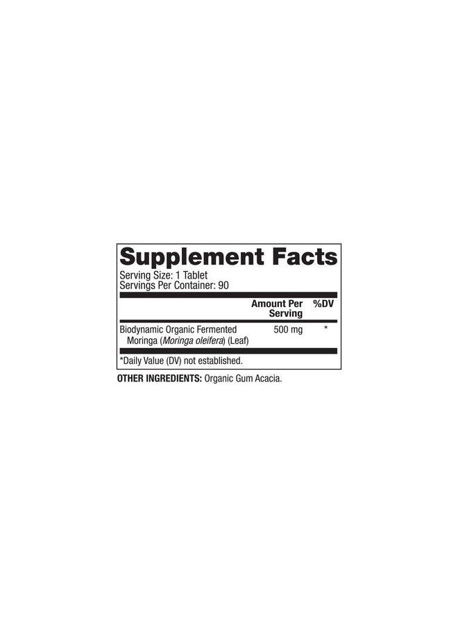 Dr. Mercola - Biodynamic Organic Fermented Moringa Dietary Supplement 90 Servings (90 Tablets) - Image 1