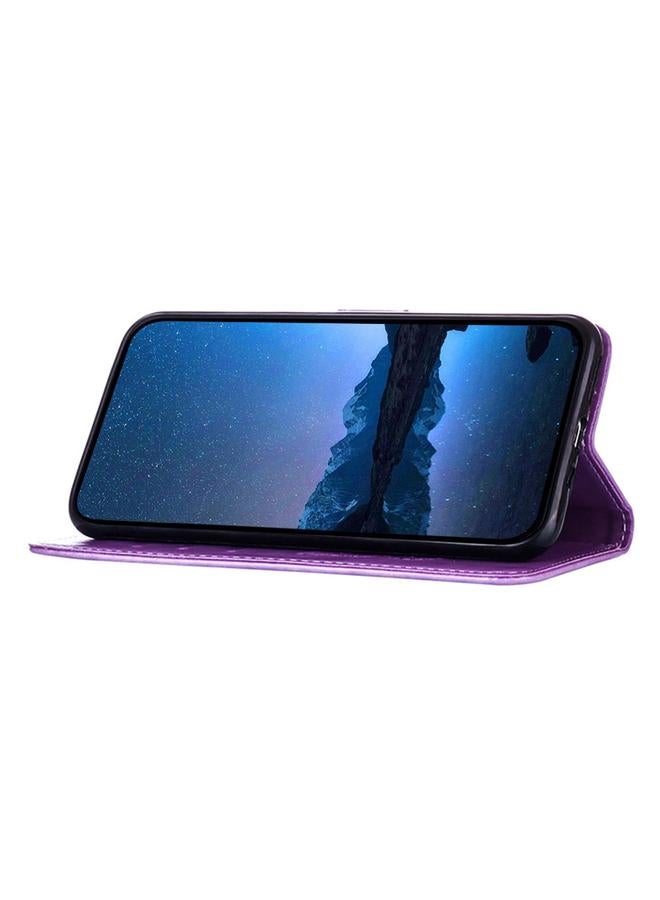 S-TOP Case For Itel P55+ Embossed Butterfly Leather Phone Case - Image 4