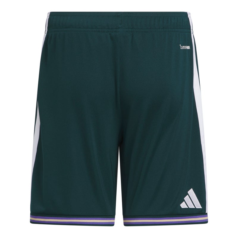 Adidas Saudi Arabia 26 Home Kids Shorts - Aurora Ivy/Whi - Image 3