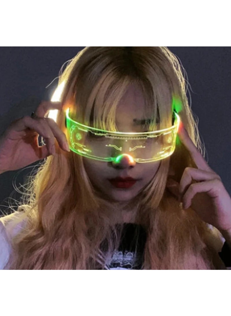 Autoline LED Luminous Glasses Neon Lighting Light Up Glasses Party Costume Dj Decor Stage Entertainment  - Image 3