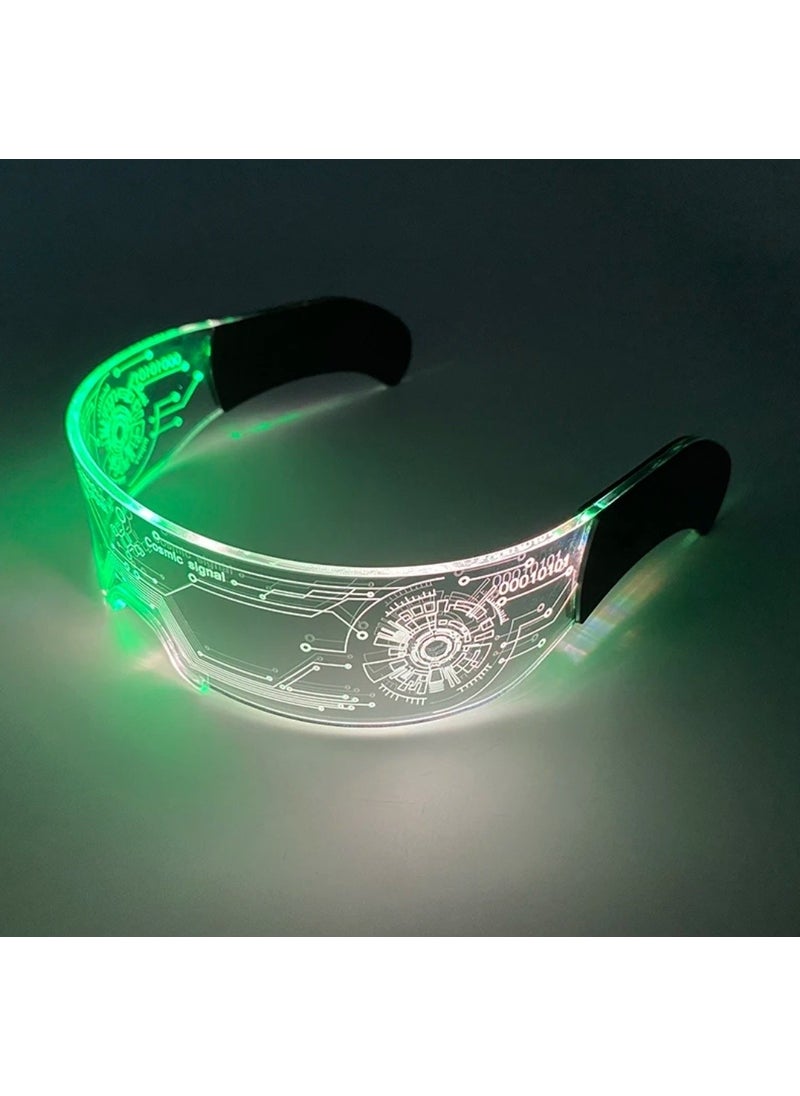 Autoline LED Luminous Glasses Neon Lighting Light Up Glasses Party Costume Dj Decor Stage Entertainment  - Image 2