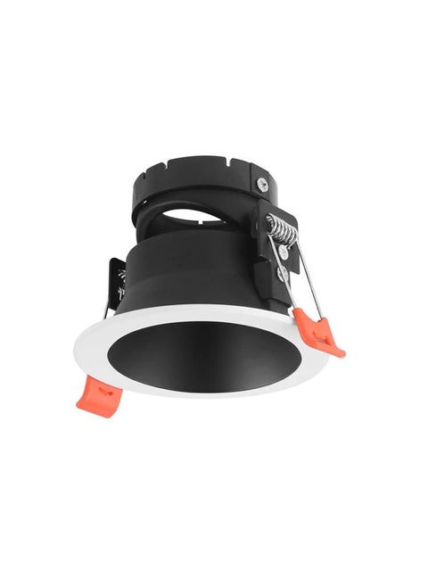 Deep Fixed Spotlight Frame White Frame Black Reflective JD90A