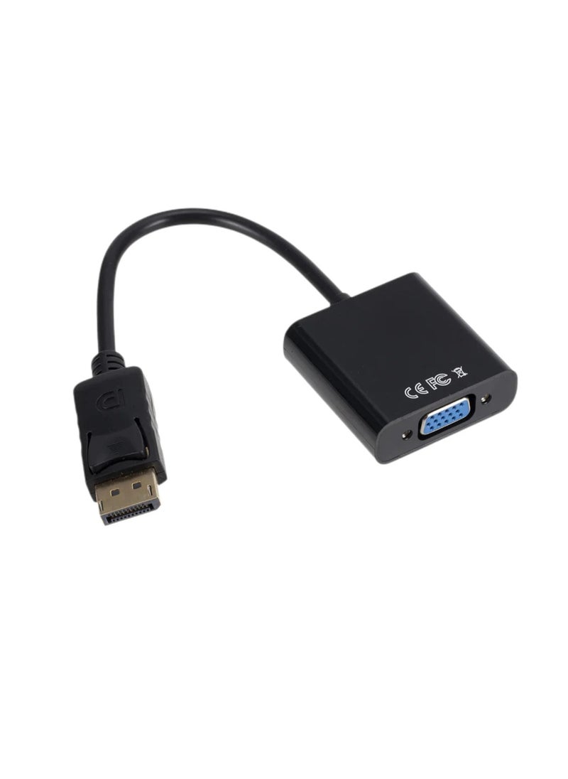 Generic DisplayPort to VGA Adapter Cable – 15 cm Male to Female Converter  - Image 2