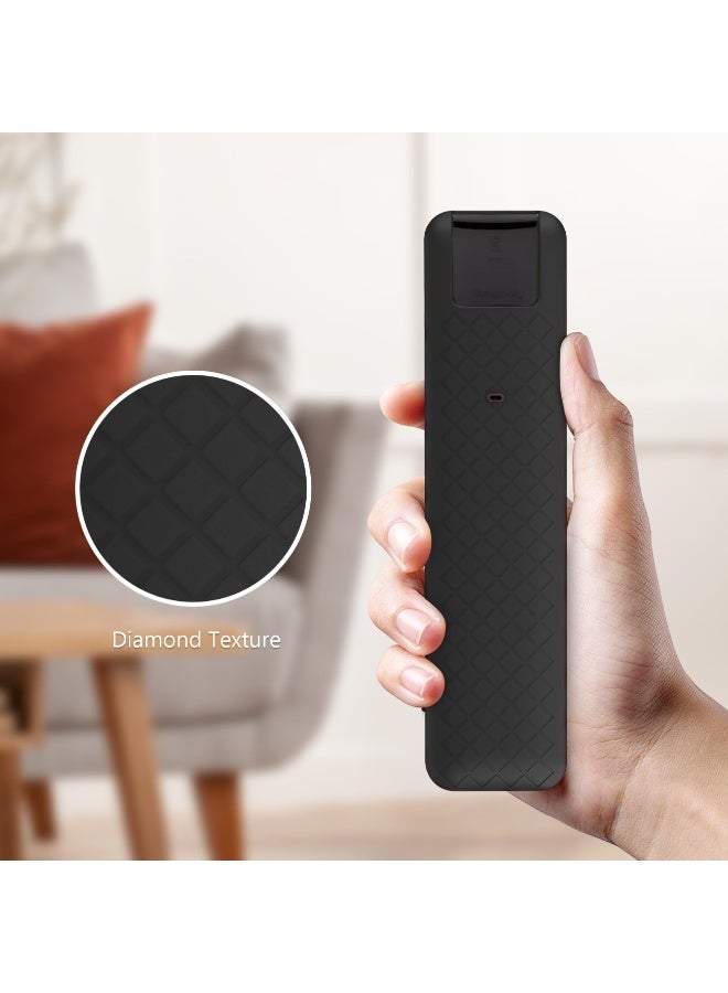 Silicone Protective Case Sleeve for LG MR25GA, Anti-Slip Soft Skin Cover Case Shockproof Dustproof Shell Protector with Lanyard for MR25GA Remote Control (Black) - Image 5