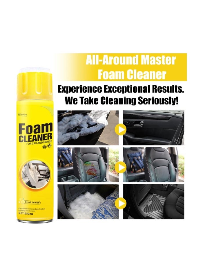 All Around Master Foam Cleaner 650ml – Multifunctional Car Interior & Home Foam Cleaner, Deep Cleaning for Car, Kitchen, and All Surfaces - Image 5