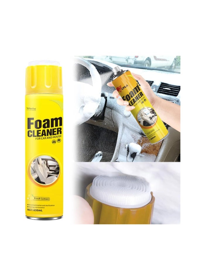 All Around Master Foam Cleaner 650ml – Multifunctional Car Interior & Home Foam Cleaner, Deep Cleaning for Car, Kitchen, and All Surfaces - Image 1