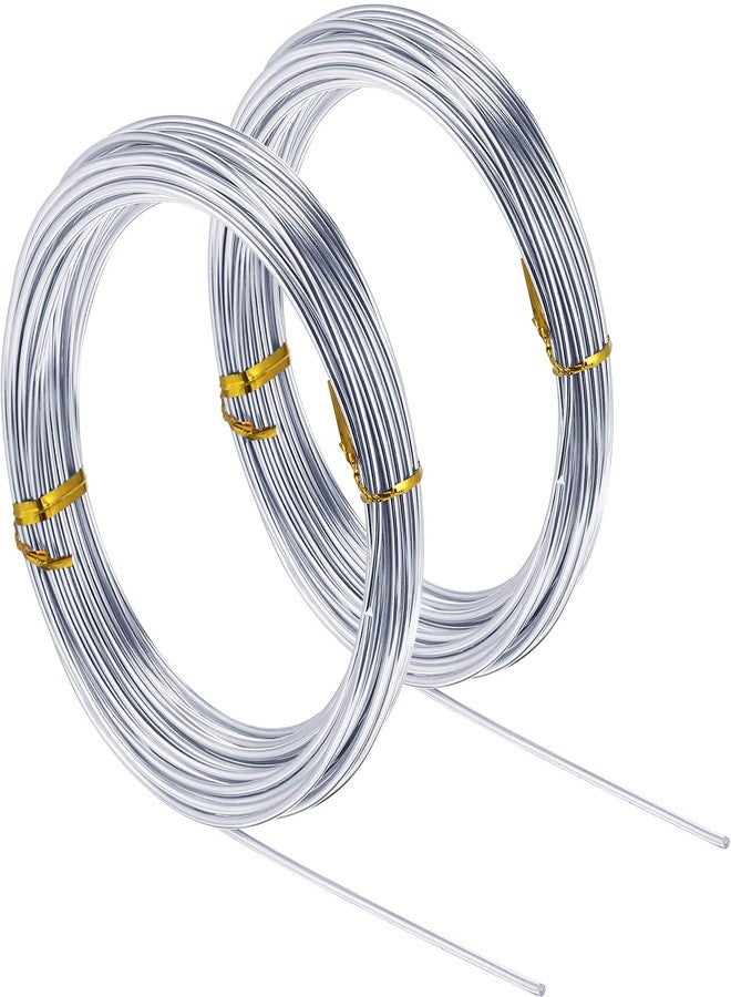 TecUnite 12 Gauge 2 mm Aluminum Craft Wire for Sculpting 65.6 ft Armature Bendable Craft Wire for DIY Jewelry Making, Floral Doll Making, Crafting - Image 2