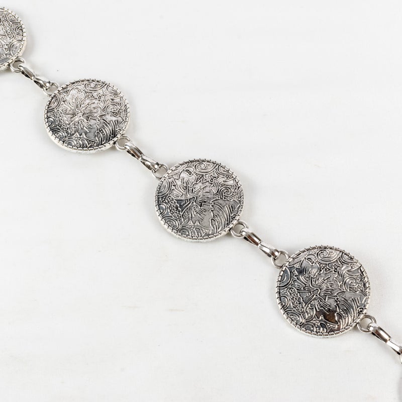 ذا بلاك بيرل اكسسوريز حزام معدن حريمي فضي - Image 3