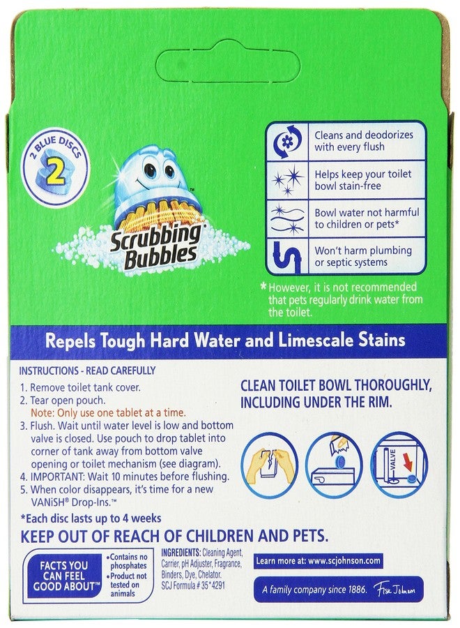 SC Johnson Vanish Drop-Ins Automatic Toilet Bowl Cleaner - Blue, 1.70 Ounce (Pack of 12) - Image 2