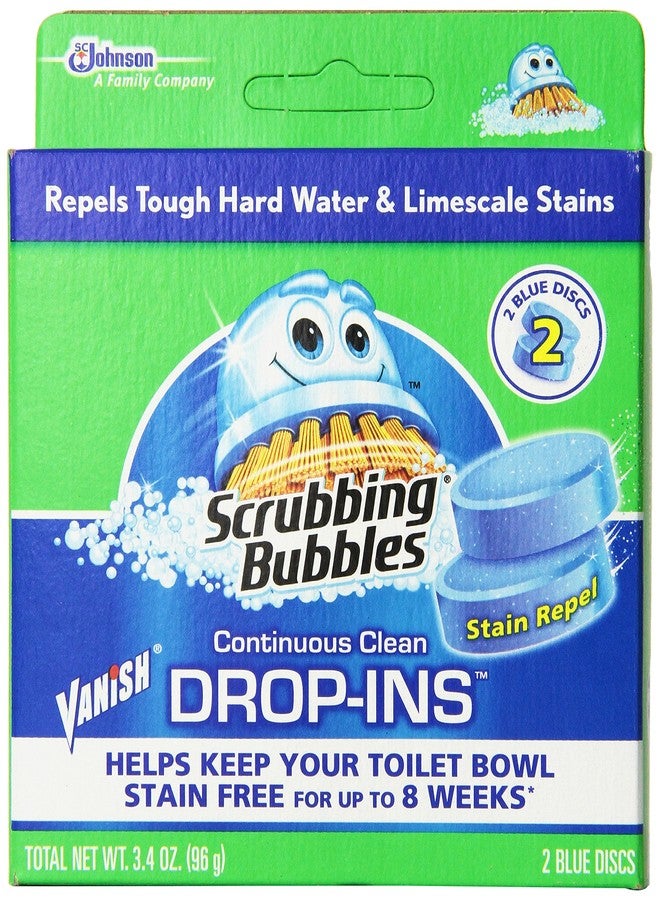 SC Johnson Vanish Drop-Ins Automatic Toilet Bowl Cleaner - Blue, 1.70 Ounce (Pack of 12) - Image 1