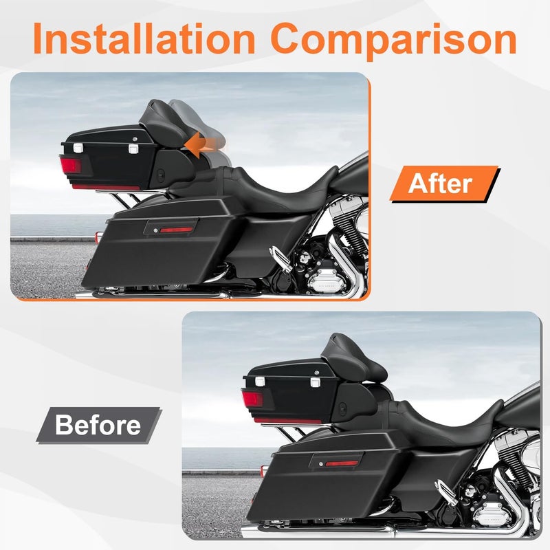AUFER Passenger Seat Relocator Kit for Harley Touring Models - Image 5