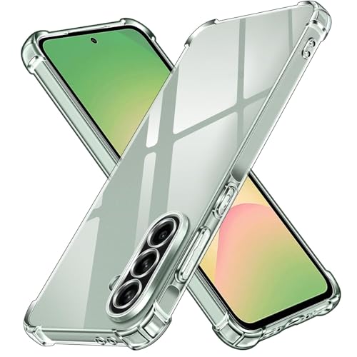 Lustree Samsung Galaxy M36 Plain Flexible Bumper Exclusive Transparent Shockproof Silicone Protective Back Cover Compatible with Samsung M36 5G - Transparent - Image 1
