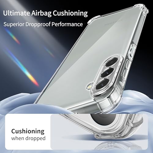 Lustree Samsung Galaxy M36 Plain Flexible Bumper Exclusive Transparent Shockproof Silicone Protective Back Cover Compatible with Samsung M36 5G - Transparent - Image 5