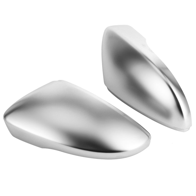 Pair Rearview Mirror Cover Housing Matte Chrome Protection Cap Shell Fit for B7/NMS - Image 5