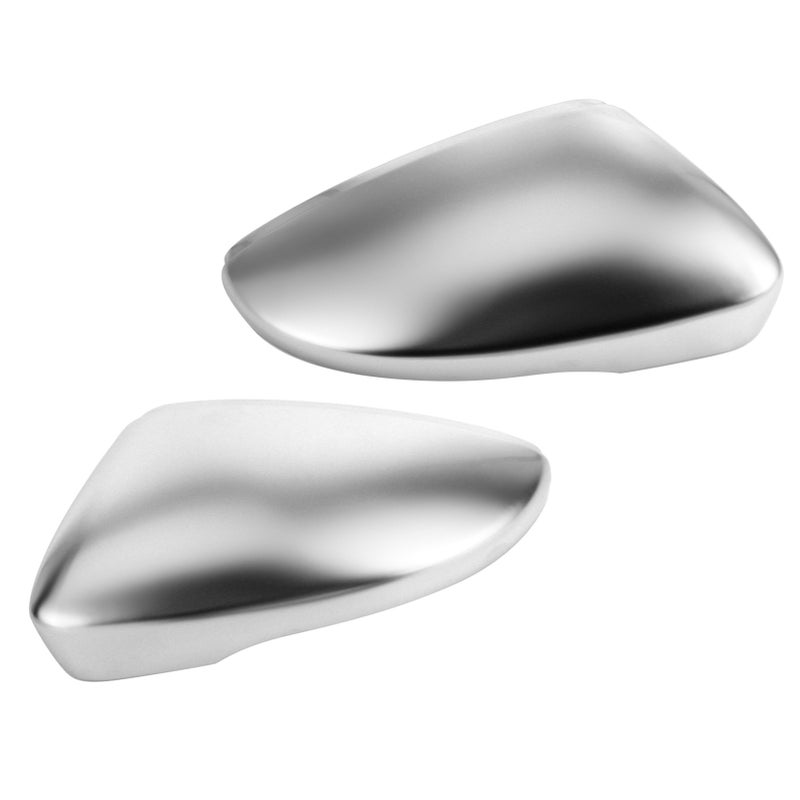 Pair Rearview Mirror Cover Housing Matte Chrome Protection Cap Shell Fit for B7/NMS - Image 2