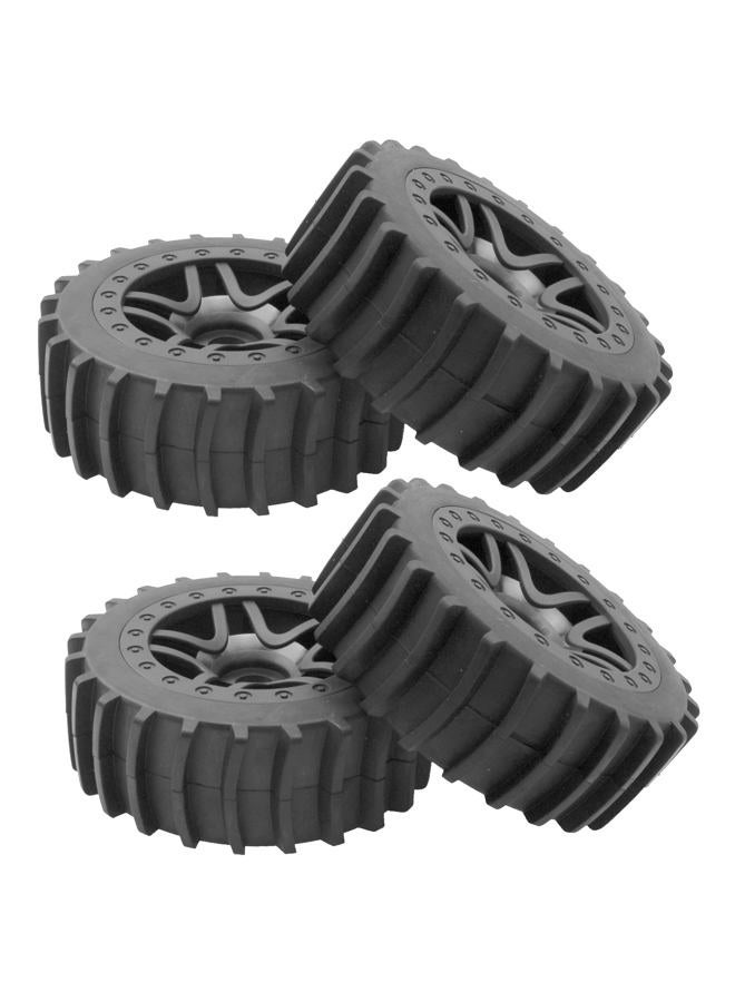 Share Goo 4Pcs 1/8 Scale RC Car Paddles Buggy Tires RC Snow Sand Tyre 17mm Hex Hub Wheels Compatible with Redcat HSP HPI Traxxas 1/8 RC Off Road Buggy Baja Car - Image 1