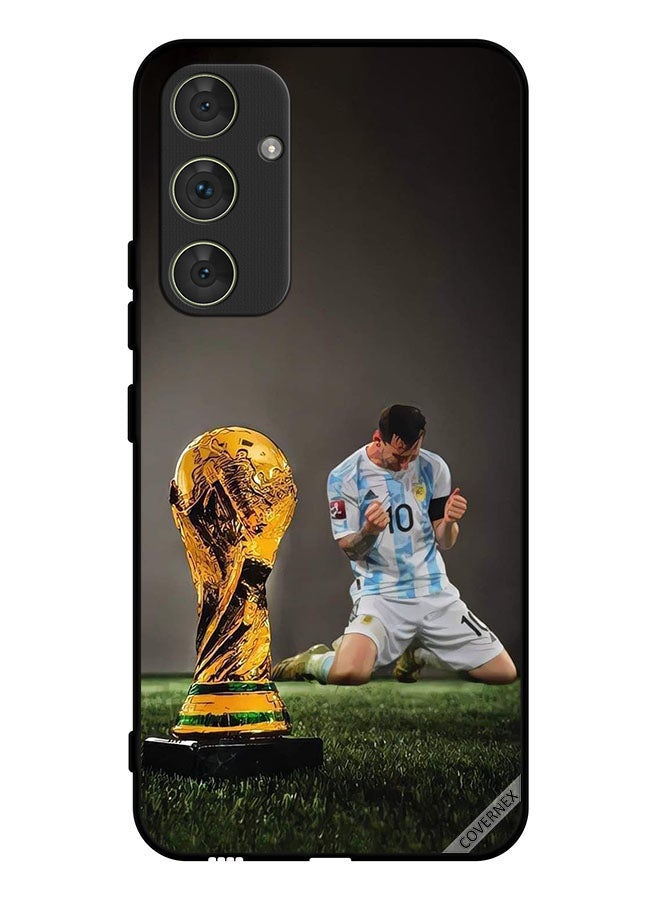 Covernex Protective Case Cover For Samsung Galaxy A34 Leo Messi & Fifa Trophy - Image 1