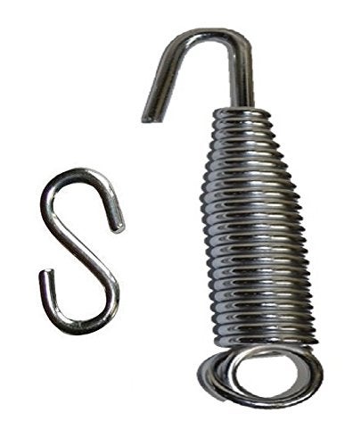 kaushalendra Garden Zula Swing Hammock Spring and Hook - 120 Kg Capacity, Silver - Image 1