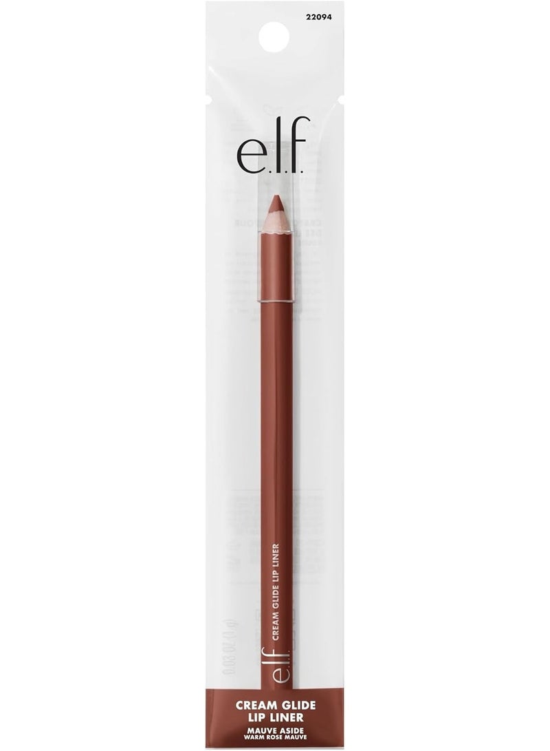 elf Cream Glide Lip Liner, Lip Shaping & Modeling, Highly Pigmented Pen, Semi-Matte Finish, Mauve Aside - Image 4