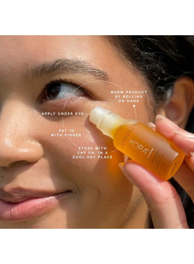 Kora Organics Noni Radiant Hydrating Under Eye Oil Roller, Smooth & Tone, Certified Organic, Cruelty Free, 0.34 Fl Oz. - Image 2