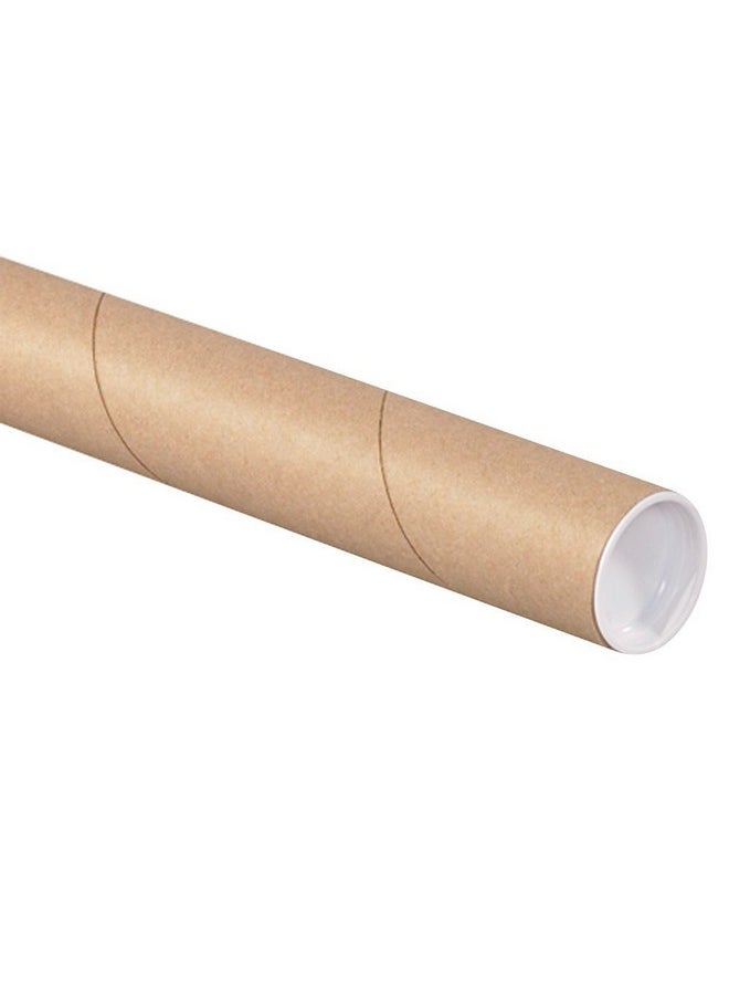 Aviditi Retailsource P2018K6 Kraft Mailing Tubes With Caps 2Inch By 18Inch (6 Tubes)  - Image 2