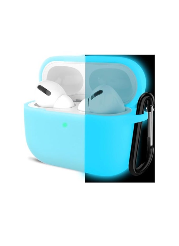 wexon - Protective Shockproof Silicone Case Cover for Apple AirPods pro 2 Generation Light Blue - Image 1