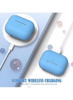 wexon Protective Shockproof Silicone Case Cover for Apple AirPods pro 2 Generation Light Blue  - Image 2