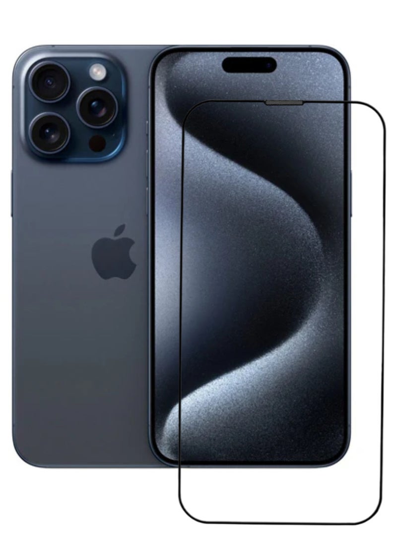 ACLIX Antistatic ESD Dustproof Premium Quality High Definition Tempered Glass Screen Protector Designed For  iPhone 15 Pro - Image 1