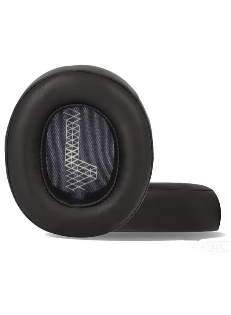 أنمي أنمي وسادات أذن جلدية بديلة لسماعات JBL Live 500BT من بروتين لسماعات JBL Live 500BT، وسادات أذن سماعة الرأس، وسادات أذن سماعة الرأس، قطع غيار أكواب الأذن (أسود) 