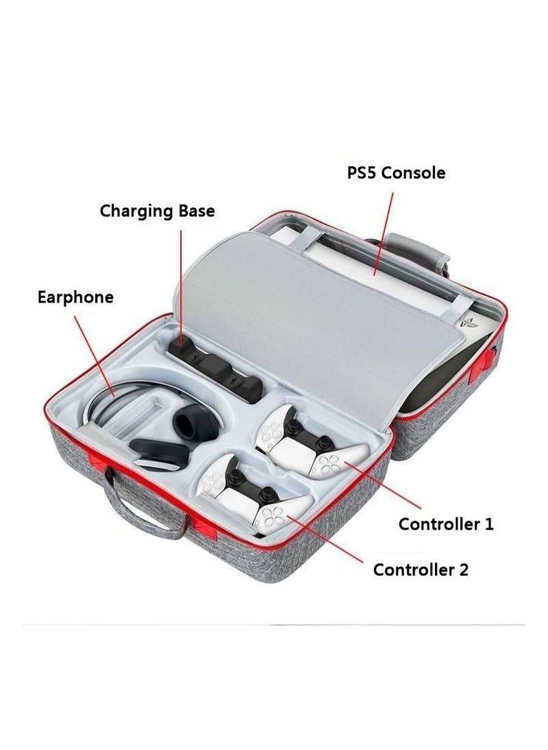 Joshberg Carrying Case for PS5 EVA Waterproof Travel Case Bag for Playstation 5 Console Adjustable Handle Bag  - Image 3