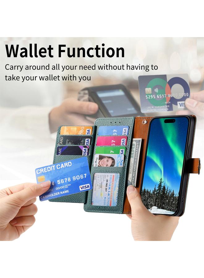 S-TOP Case For iPhone 15 Pro Love Zipper Lanyard Leather Phone Case - Image 5